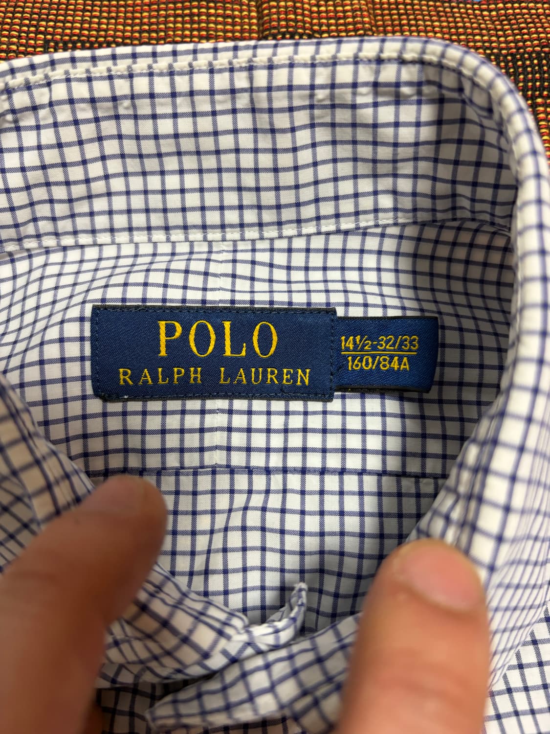 95) 폴로 랄프로렌 체크 셔츠 블루 상품이미지4