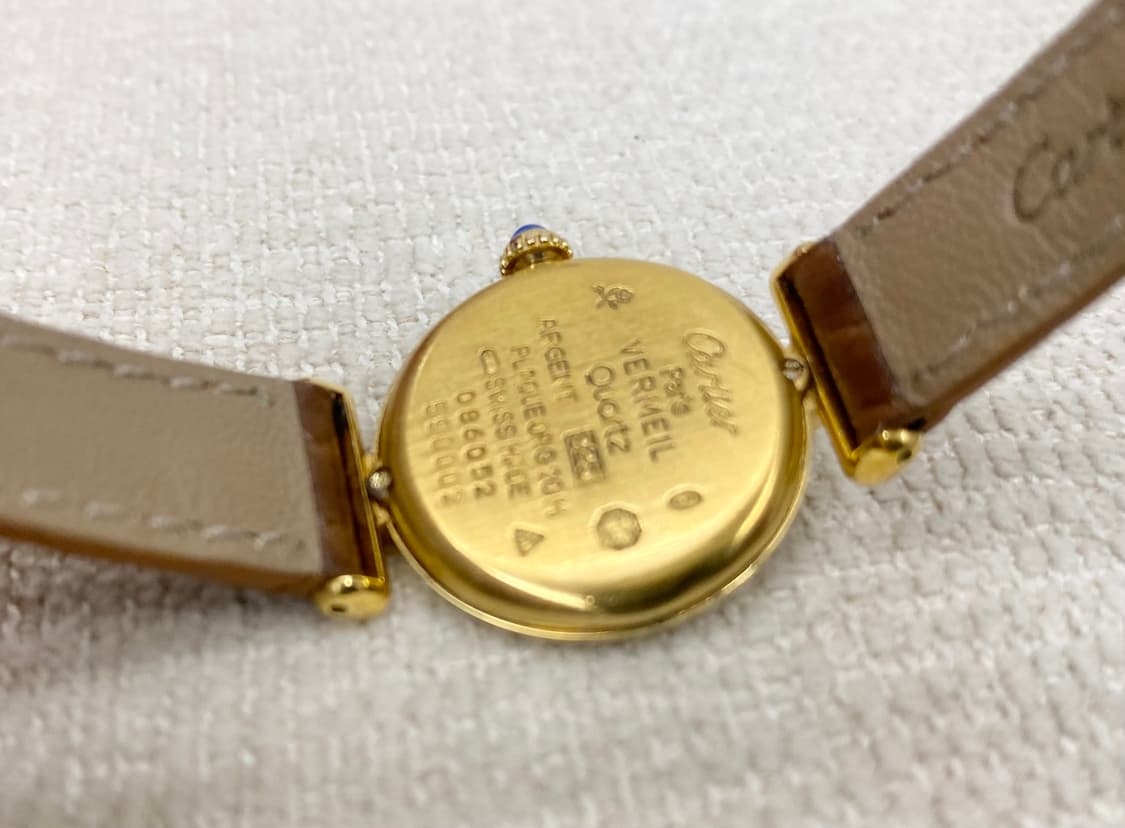 까르띠에 머스트 꼴리제드 24mm 쿼츠 여성용 금장 실버 상품이미지9