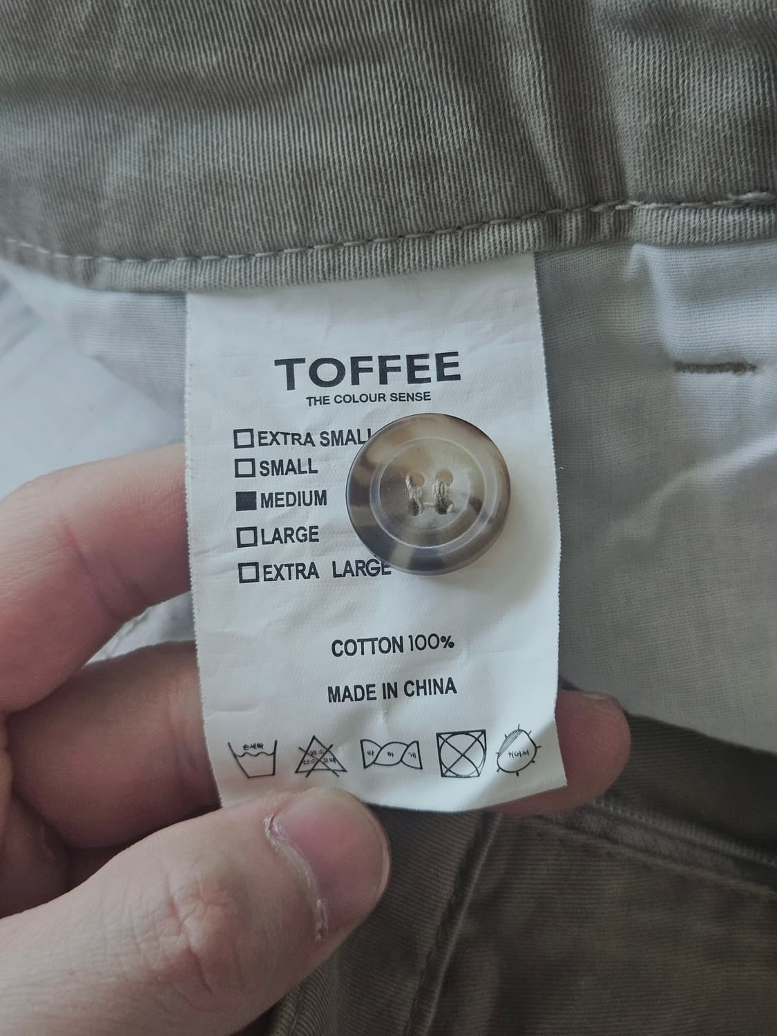 원턱 와이드 코튼 팬츠 (SAND) 상품이미지4