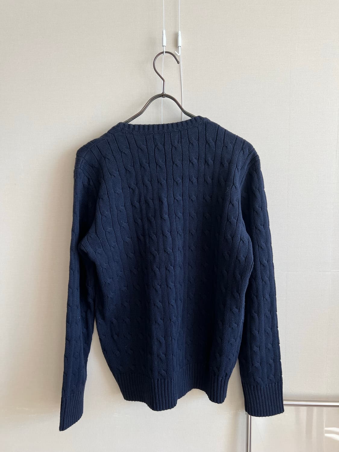 POLO  RALPH  LAUREN 네이비색 케이블 니트 상품이미지2