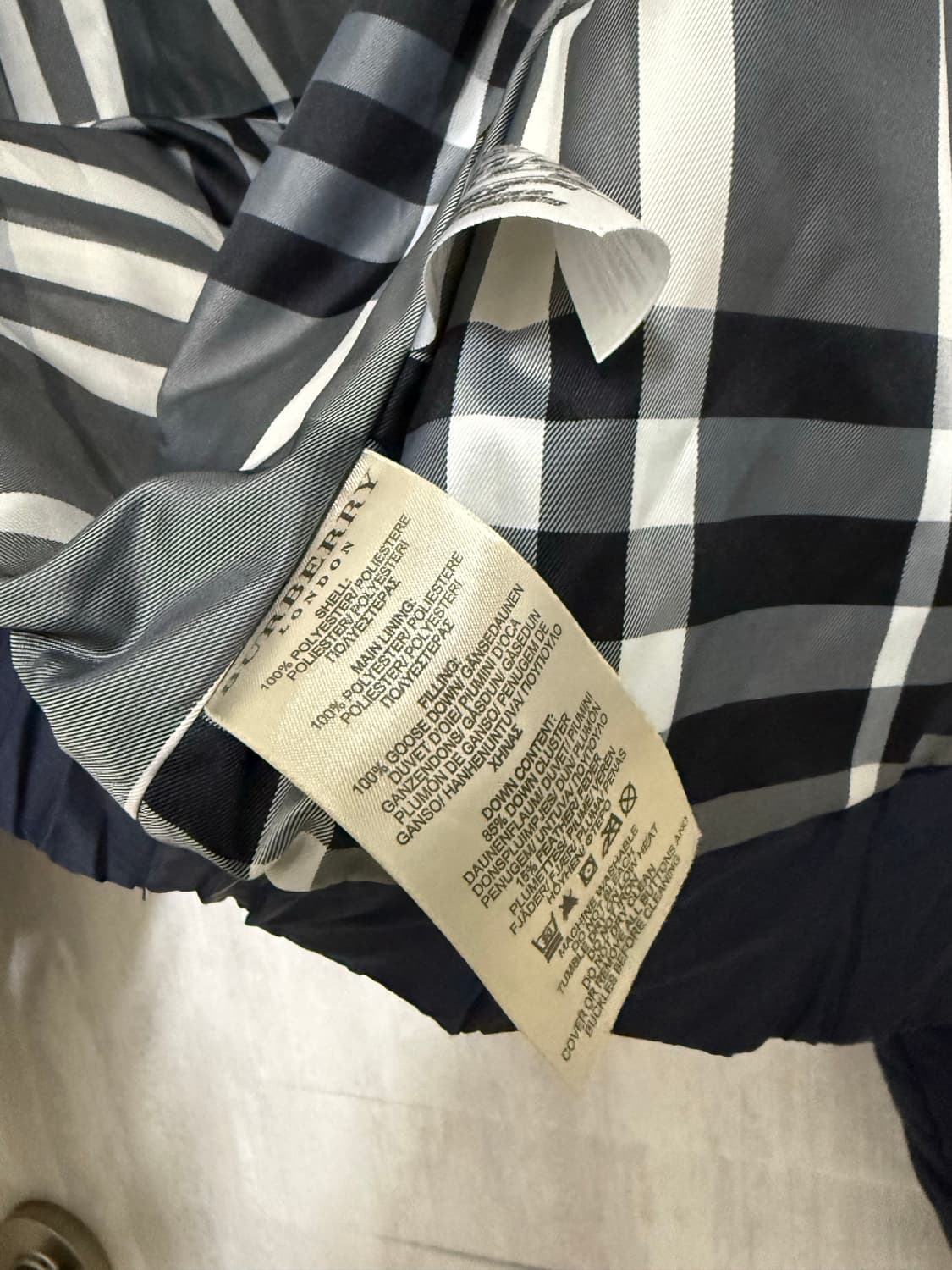 여성 XS / 버버리 퀄팅 크롭 자켓 상품이미지7