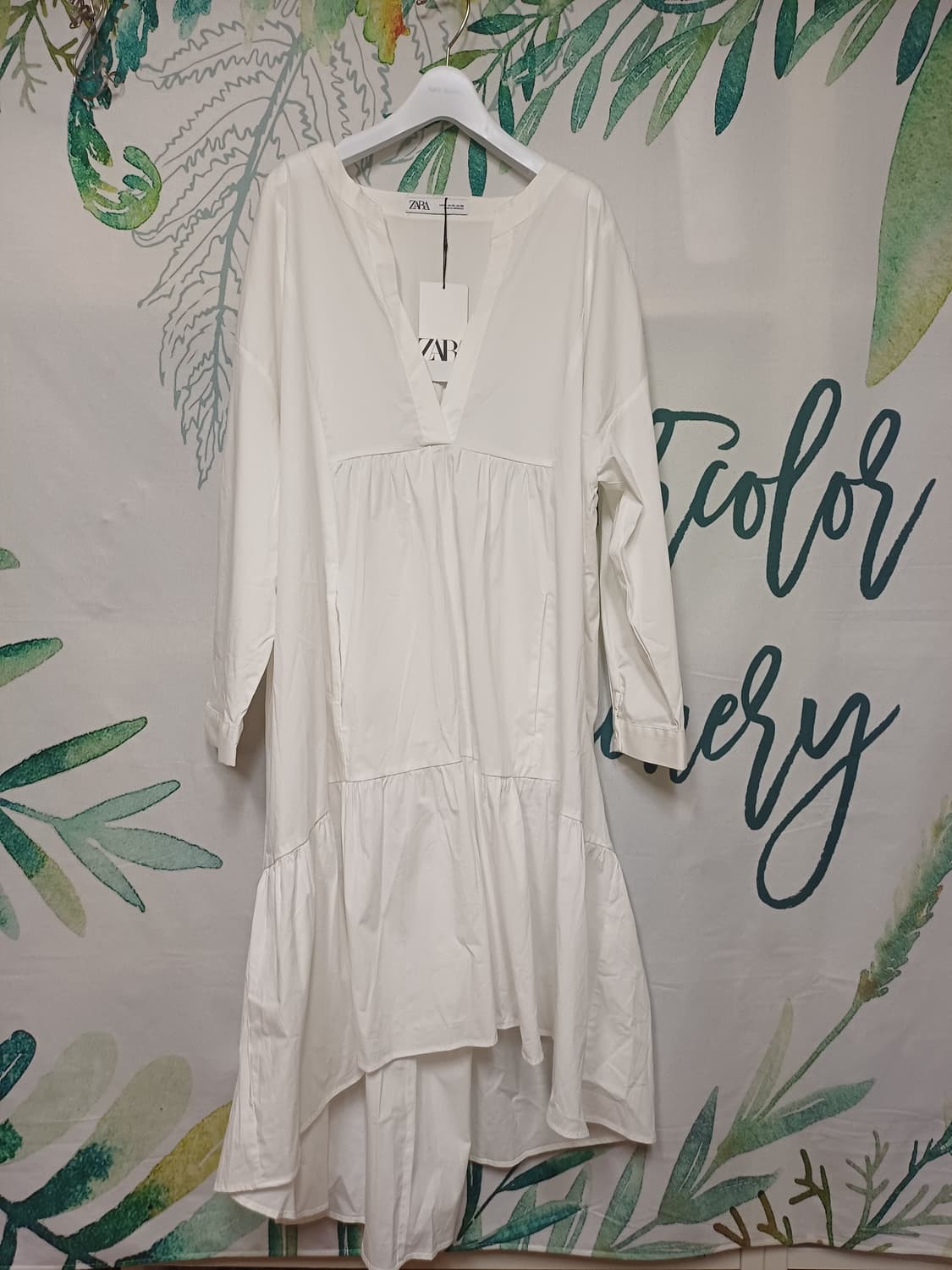 자라 화이트 셔츠 롱 원피스 xl 상품이미지7