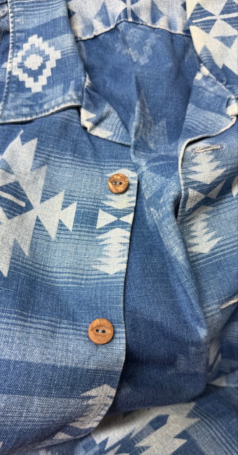 RRL 더블알엘 인디고 네이티브 셔츠 XL 상품이미지5
