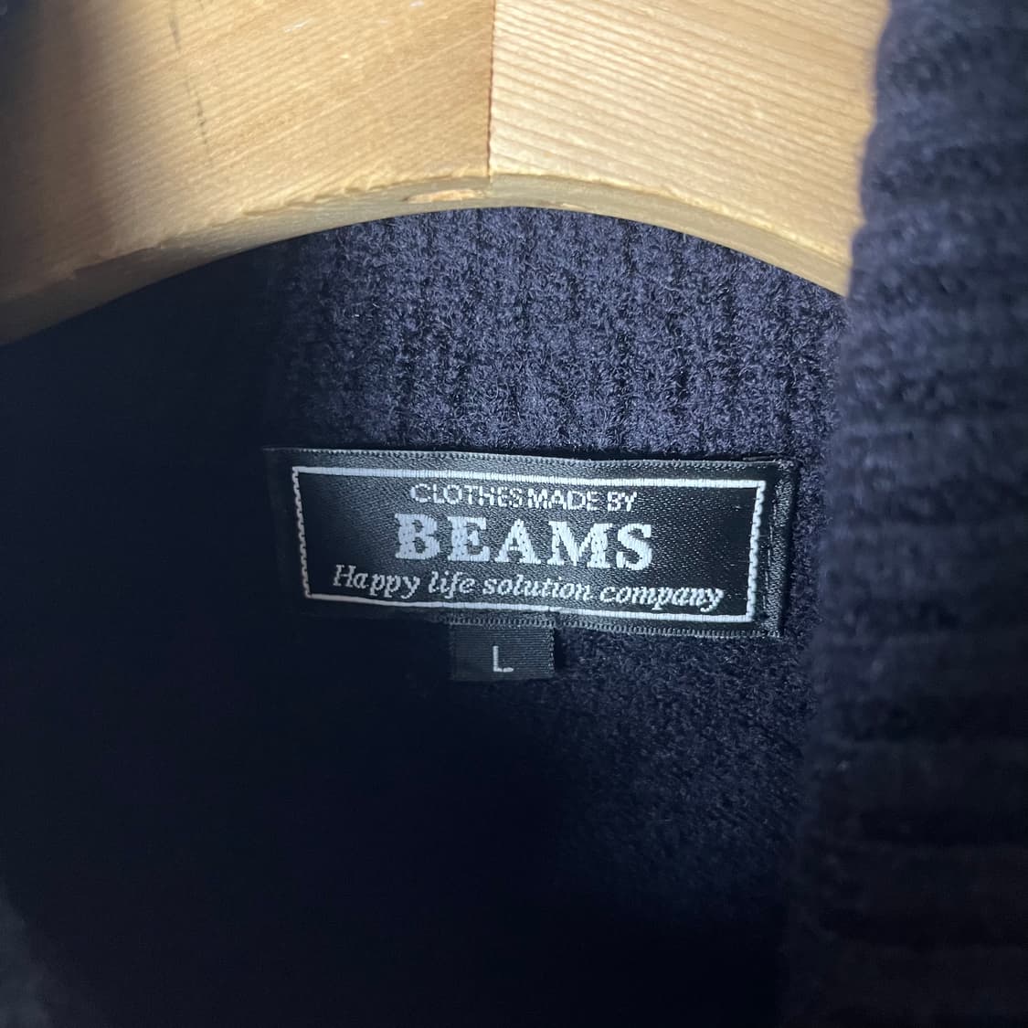 [BEAMS] 빔즈 하이넥 울 니트 가디건 상품이미지5