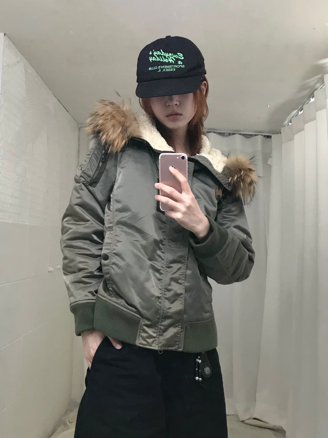 STUDIOUS 재팬 크롭 하이넥 퍼 MA-1 자켓 상품이미지2