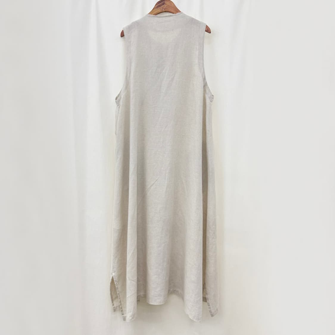 요지야마모토 23S/S 린넨 레이어드 원피스 상품이미지6