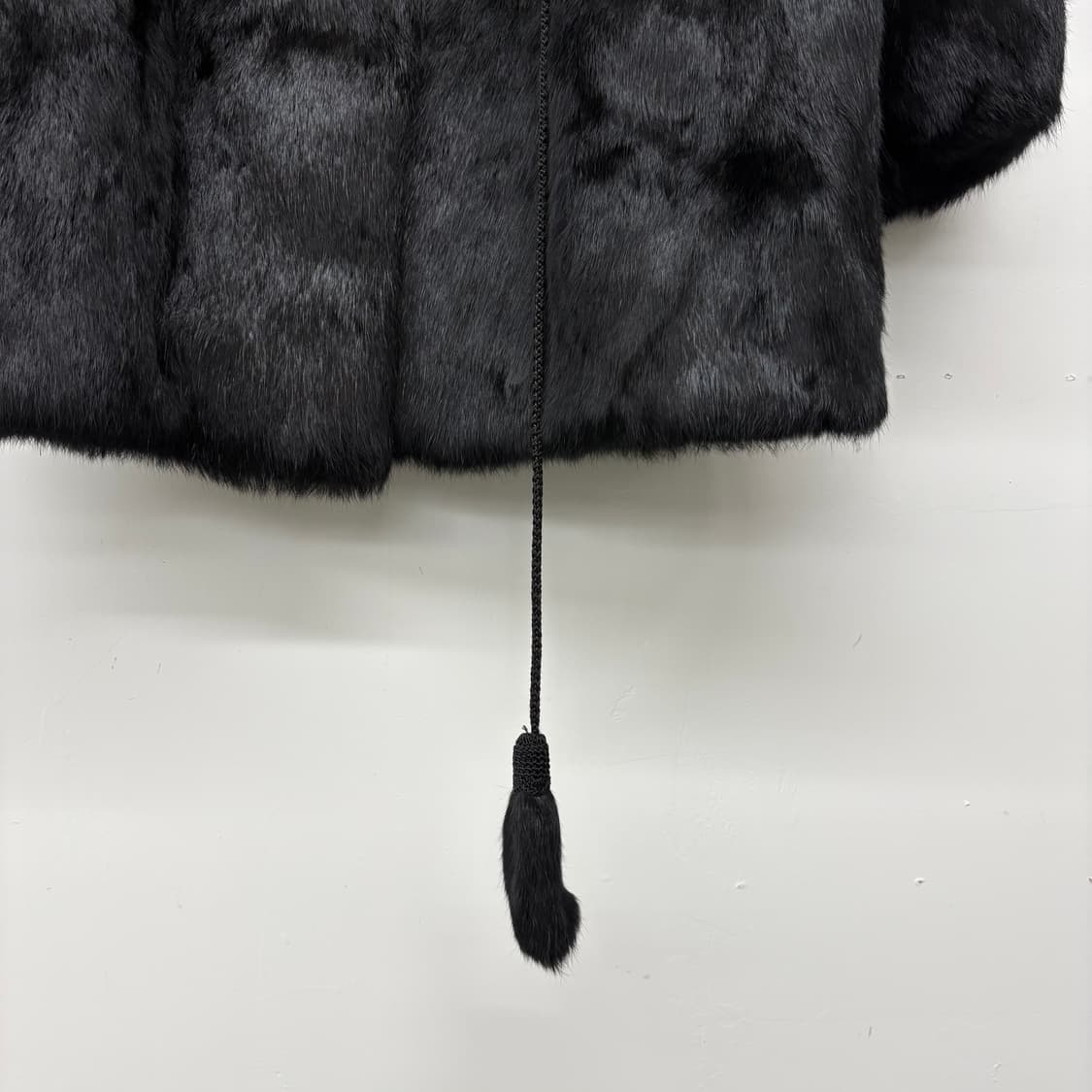 블랙 밍크 털 코트 여/L 상품이미지2