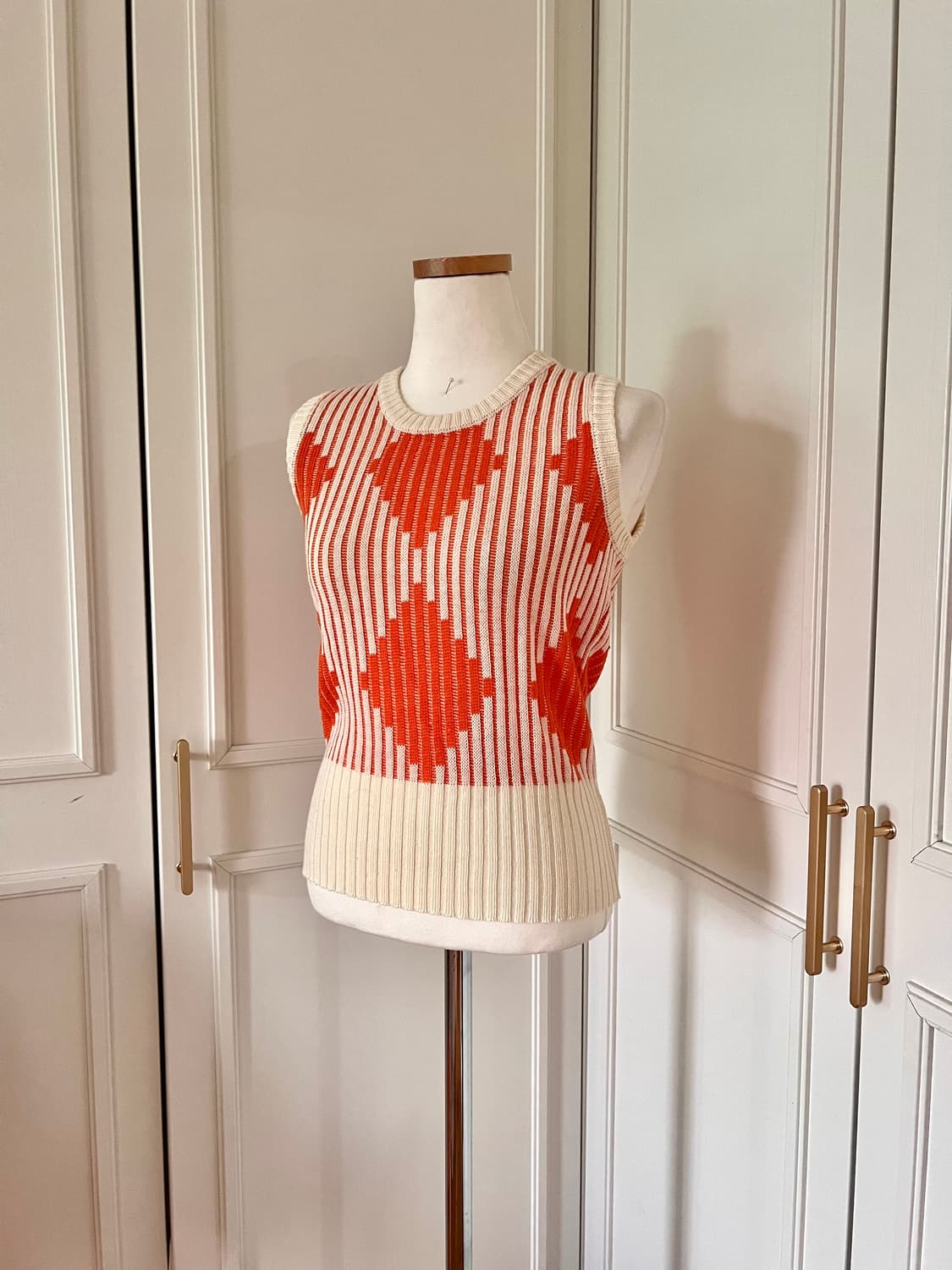 Vintage 1970-80 Diamond Neat Vest  상품이미지1