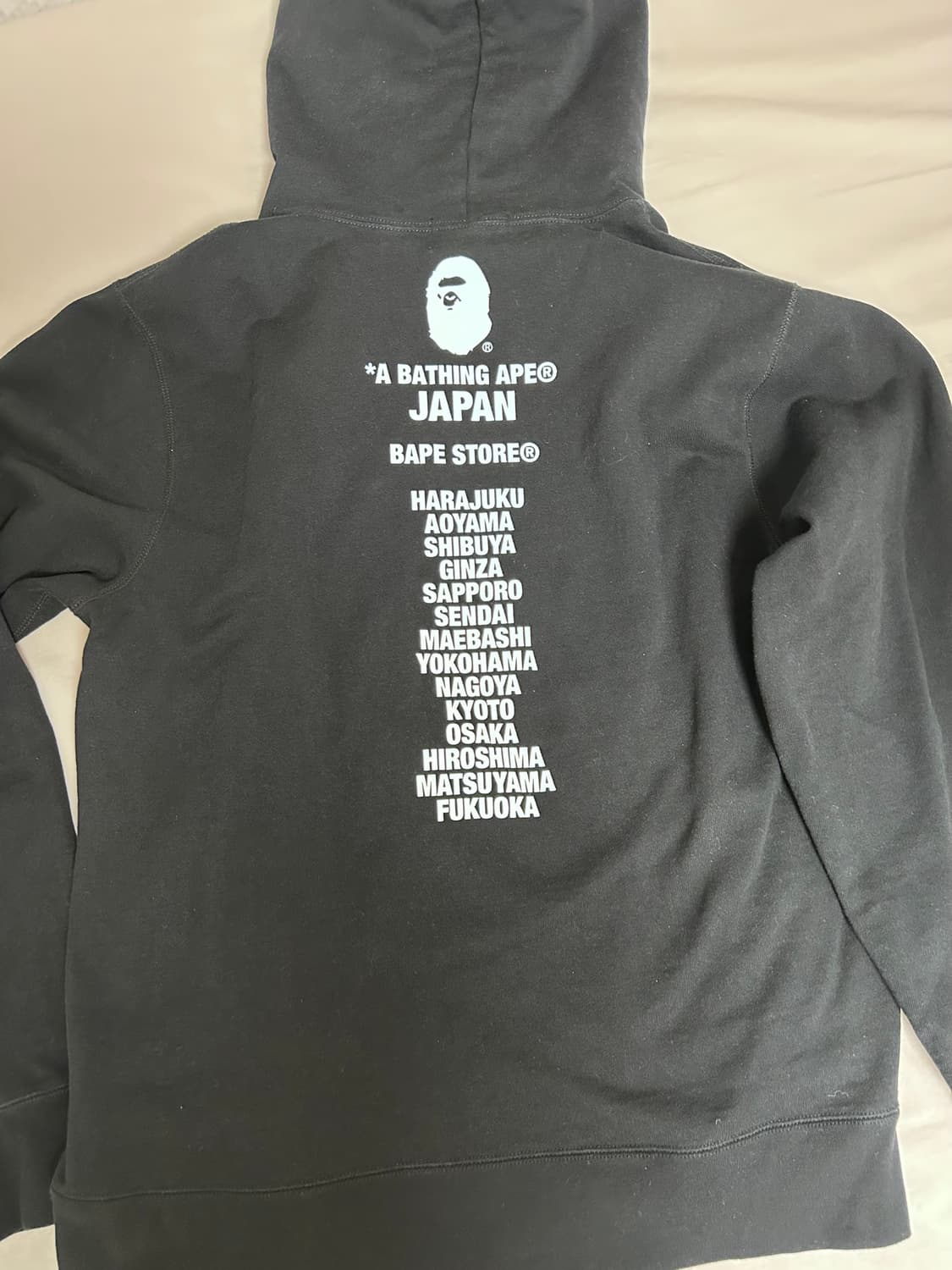 [BAPE] 베이프 블랙 후드티 XL 상품이미지6