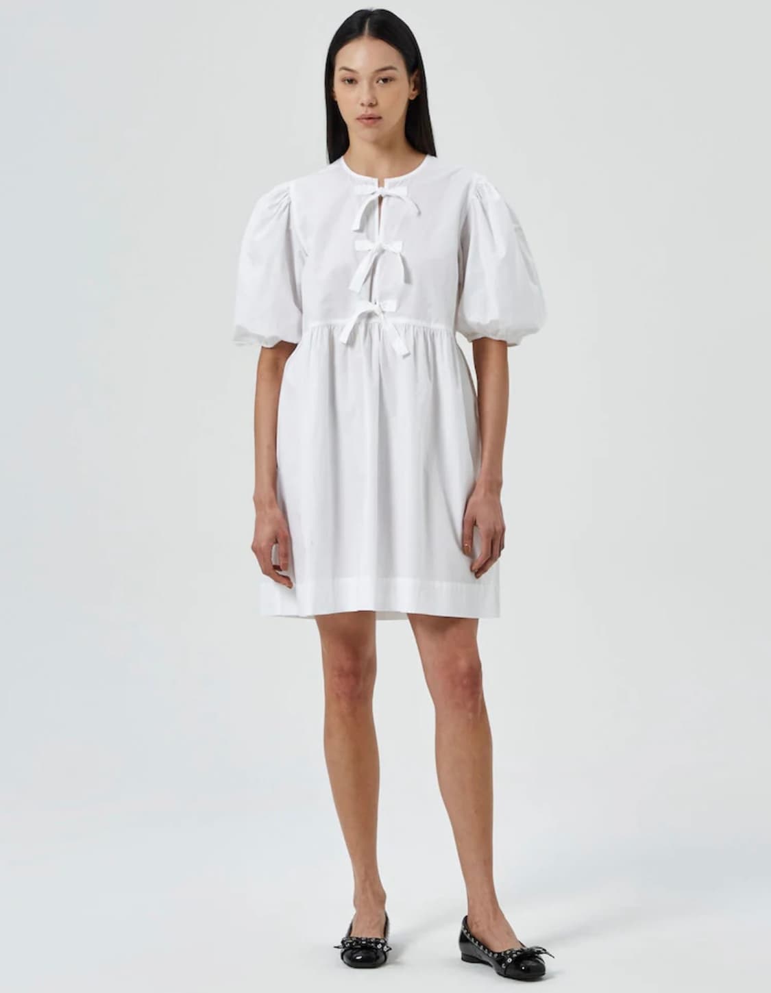 가니 Cotton Poplin Tie String Mini Dress 상품이미지2