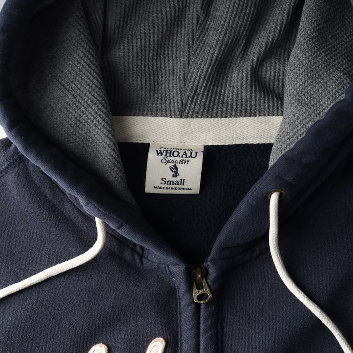 후아유 캘리포니아 빈티지 네이비 후드집업 XS 상품이미지5