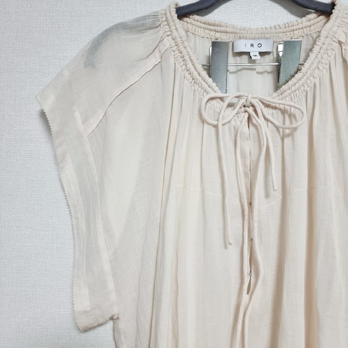 이로 IRO 시스루 아이보리 블라우스 (사실상프리) 상태최상 상품이미지2