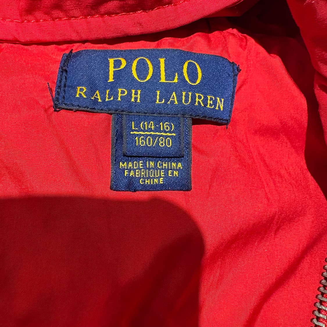 폴로 랄프로렌 키즈 후드 바람막이 L(14-16) 상품이미지6