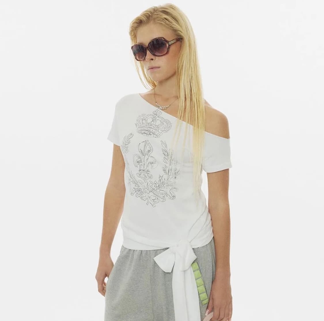 스컬프터 Chateau Shithole Tie Tee White 상품이미지1