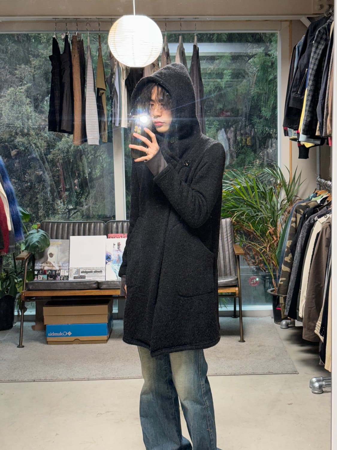 Merph 울 후드 코트 상품이미지5