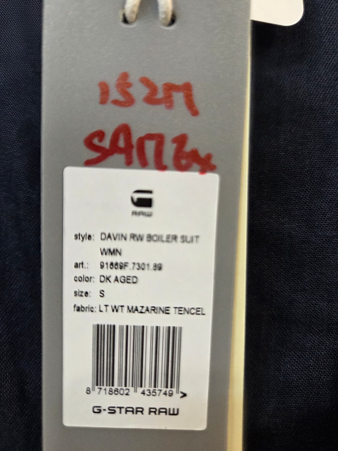 G-Star RAW 네이비 점프수트(S) 상품이미지5