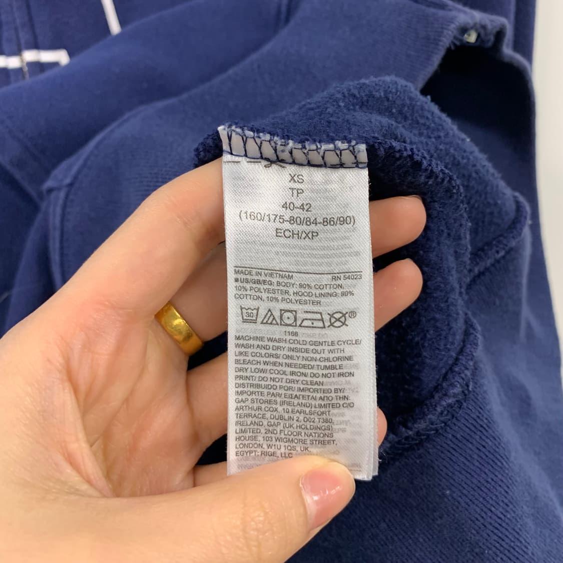 Gap 갭 네이비 후드집업 상품이미지5