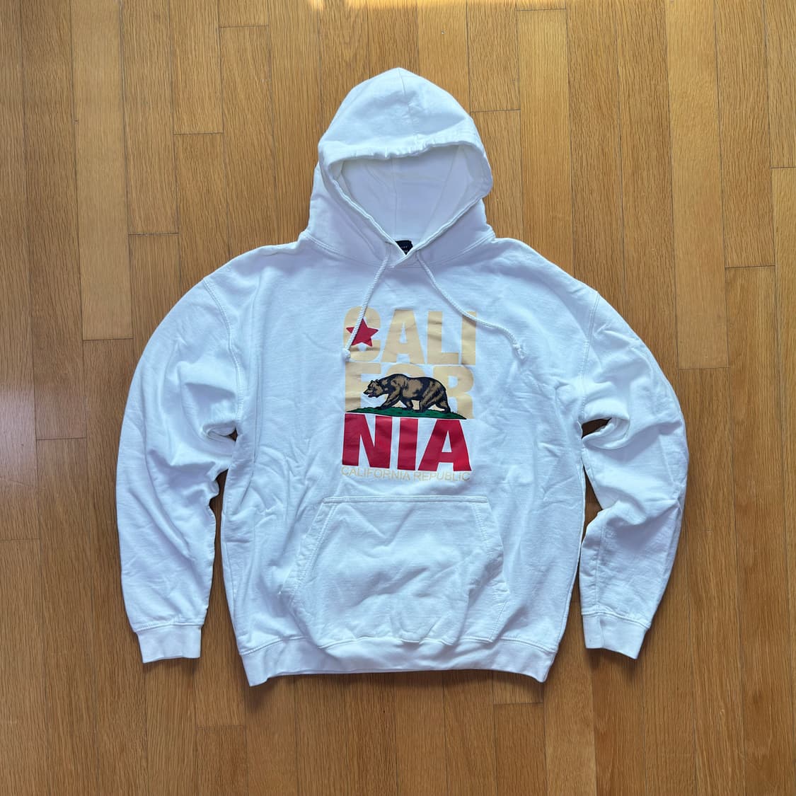 CALIFORNIA 그리즐리 프린트 후드티셔츠 XL 상품이미지1