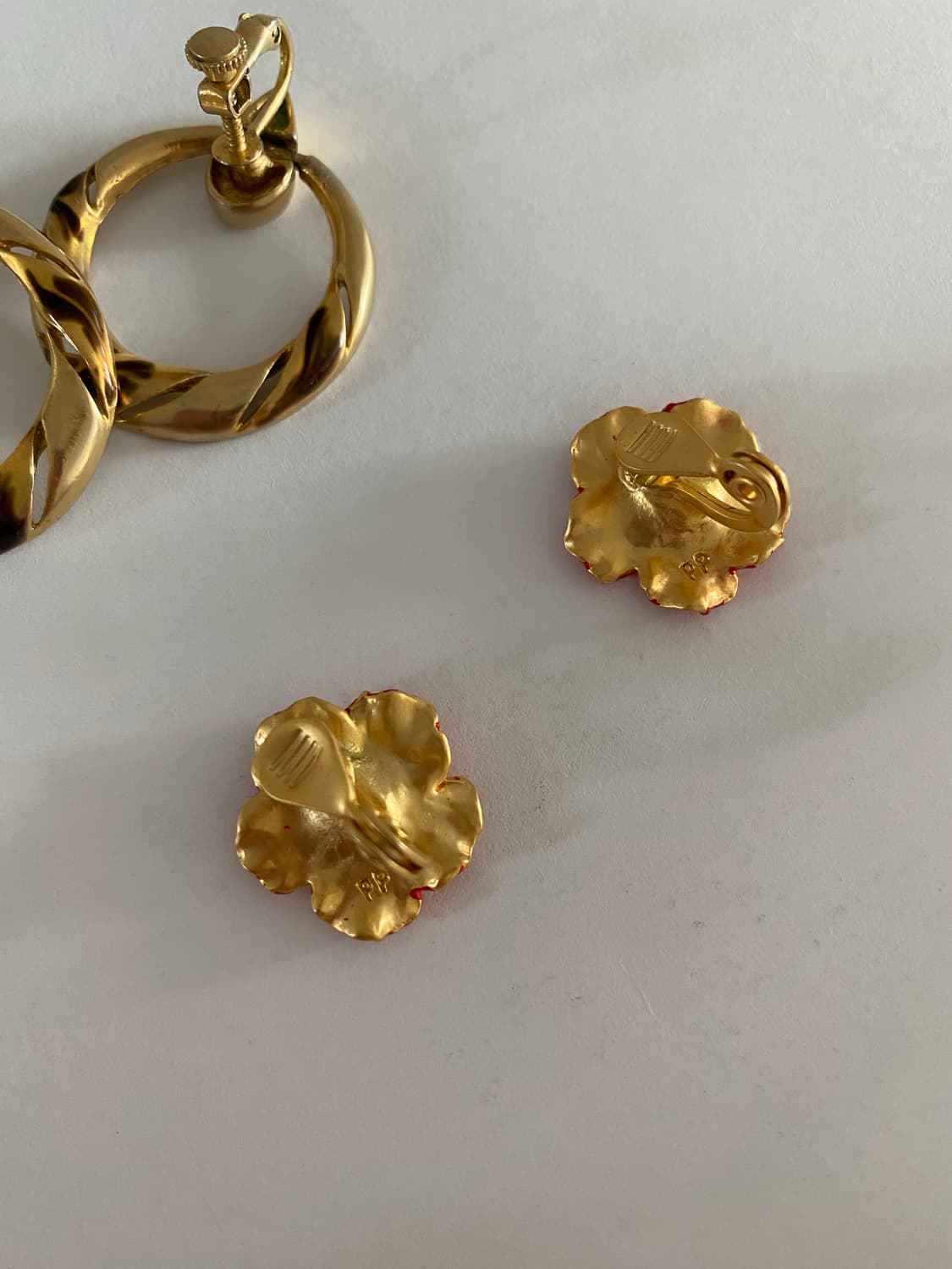 빈티지 귀찌형 귀걸이 2종 세트 상품이미지3