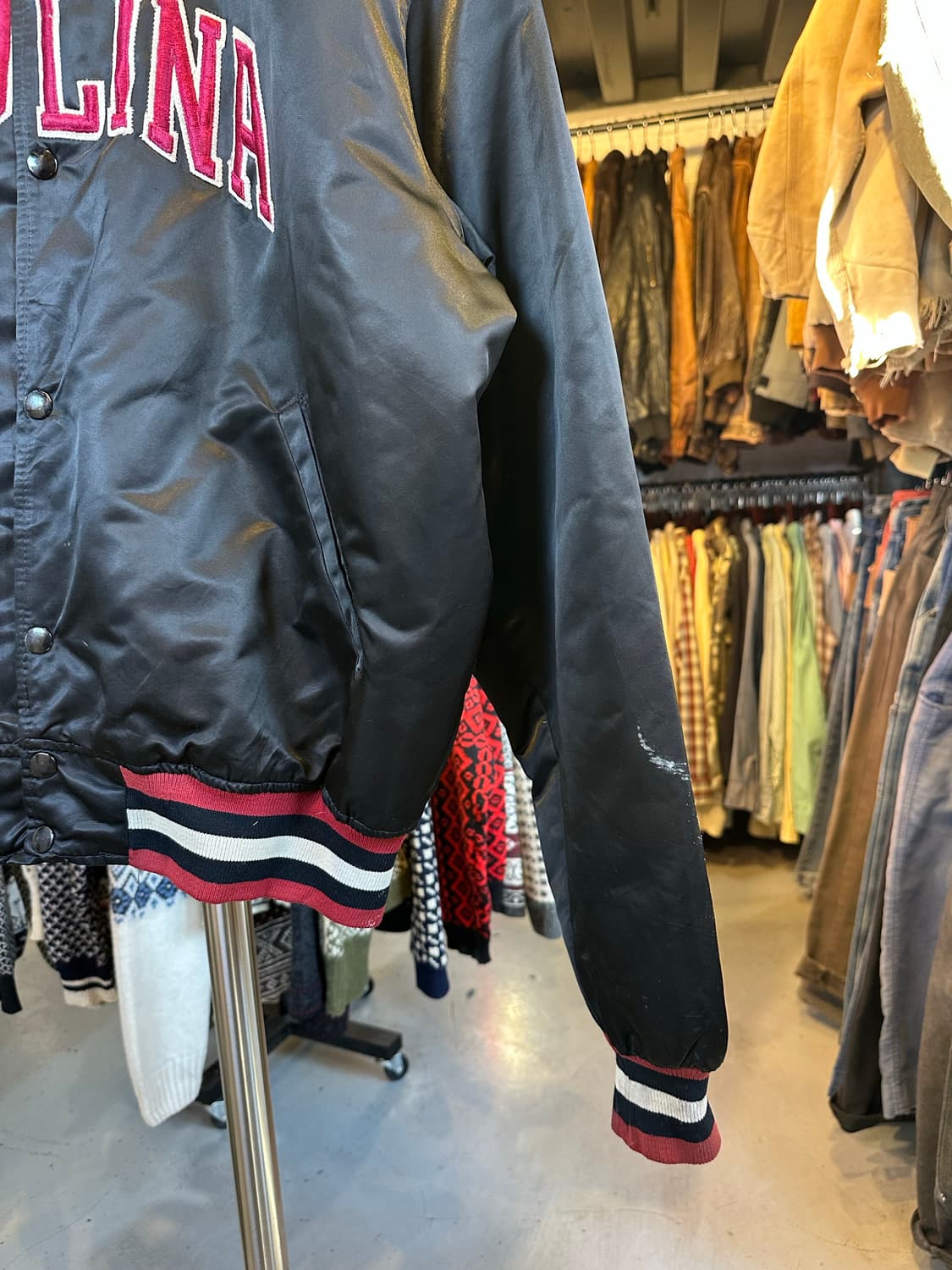 90s 스타터 캐롤라이나 나일론 바시티 자켓 made in usa 상품이미지5