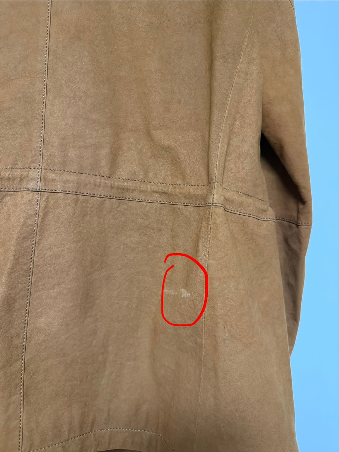 갤럭시 프레스티지 램스킨 레더 사파리 자켓 상품이미지6