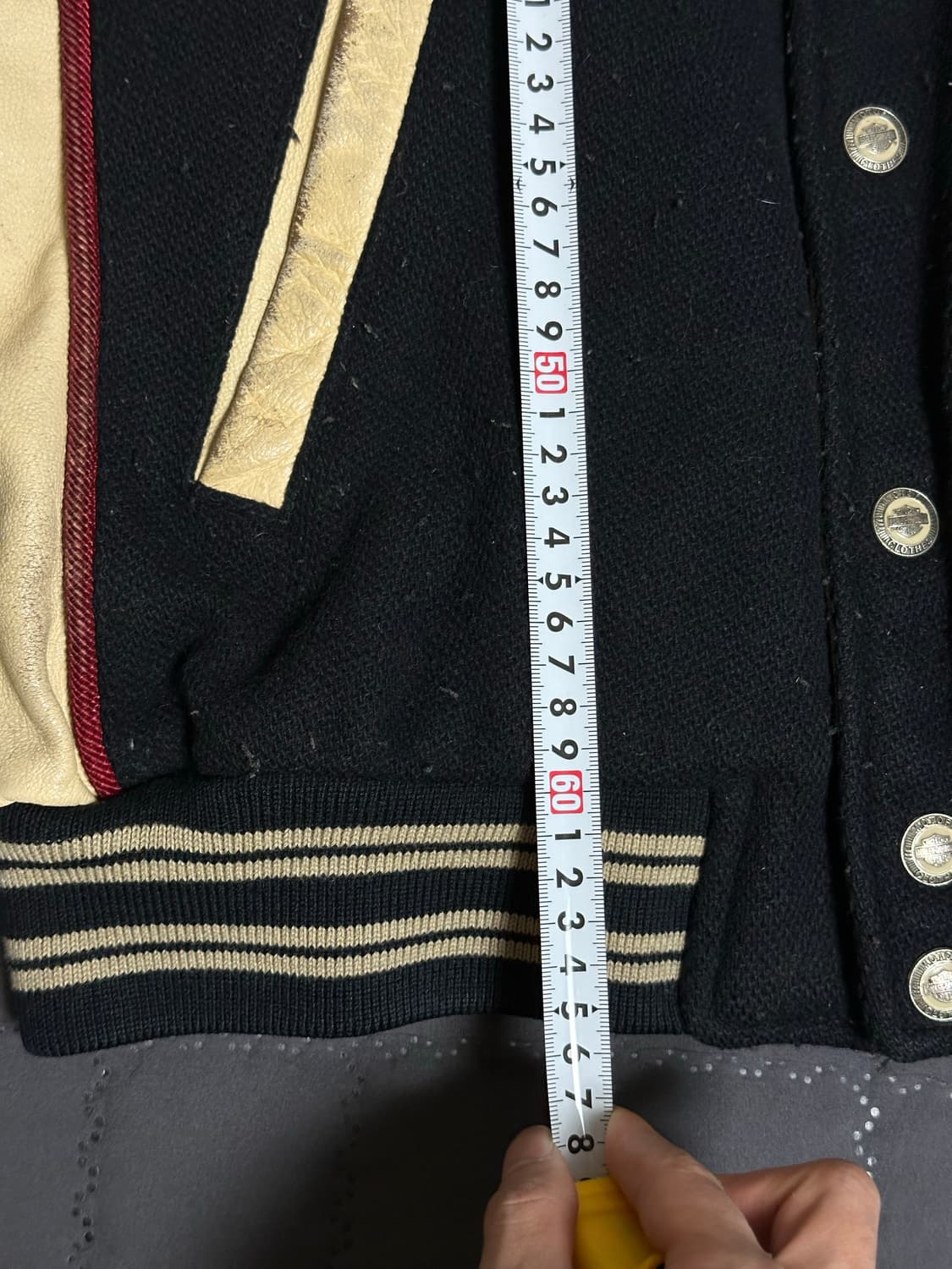 할리데이비슨 50주년 레더 바시티 자켓 상품이미지9