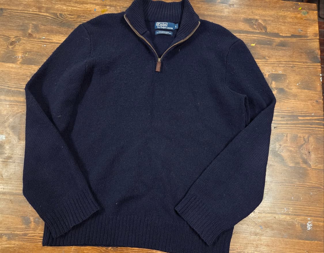 폴로랄프로렌 래빗퍼 앙고라 짚업니트 상품이미지1