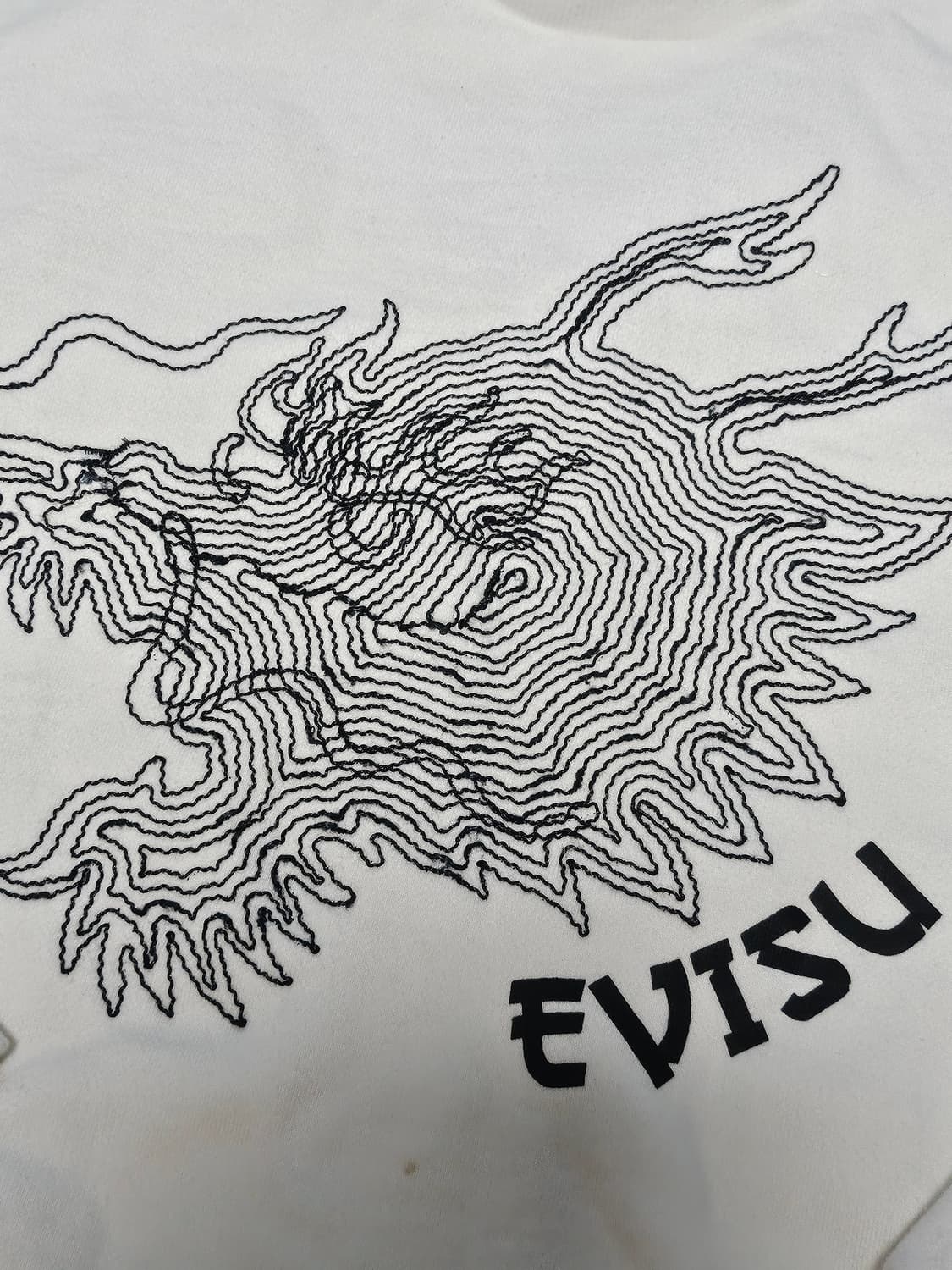 에비수 용 자수 맨투맨 스웻셔츠 상품이미지2