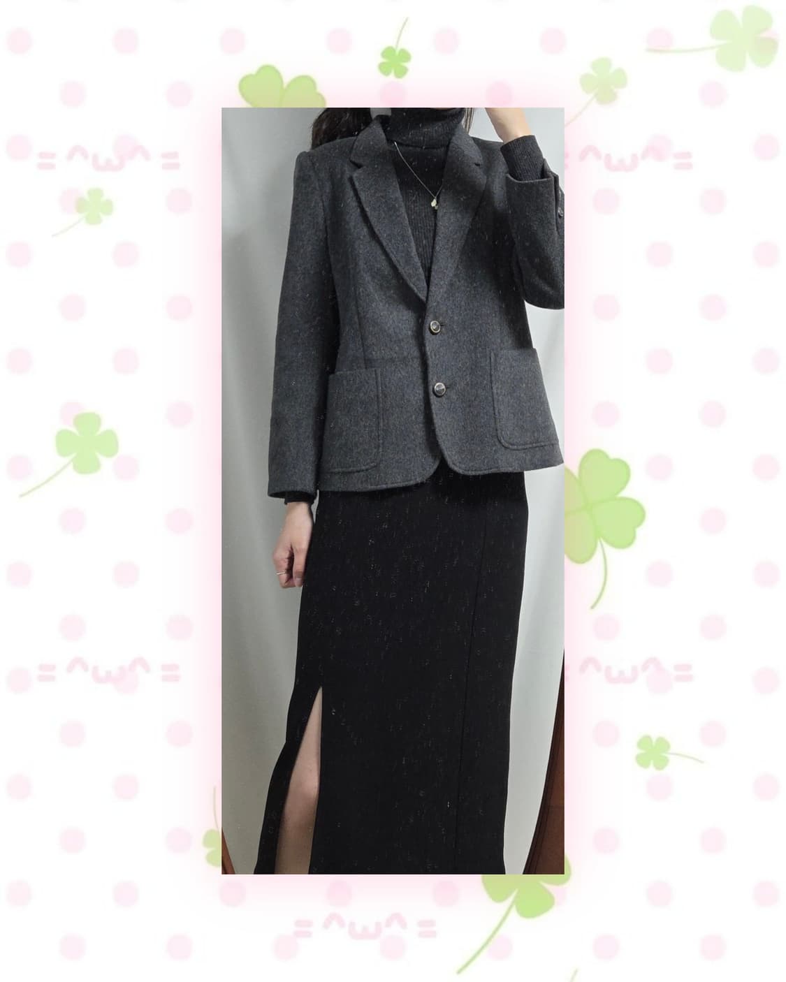 그레이 울 자켓 상품이미지1