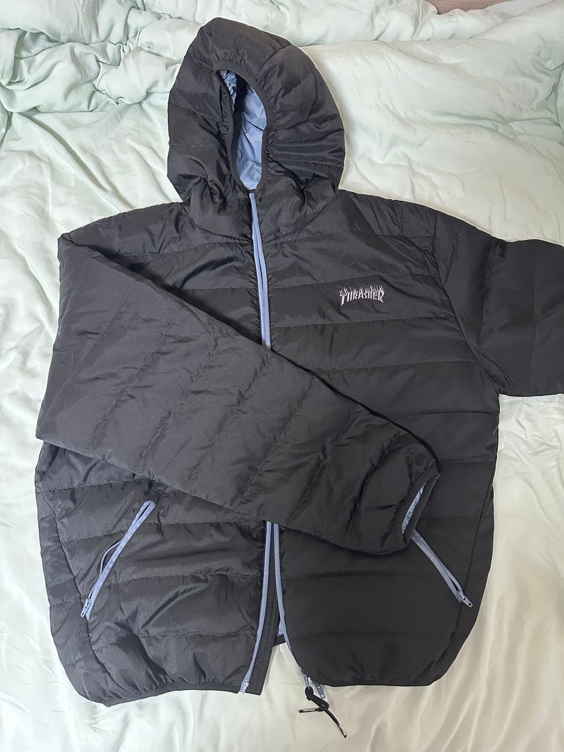 트레셔 플레임 라이트 덕 다운자켓 black L 상품이미지5