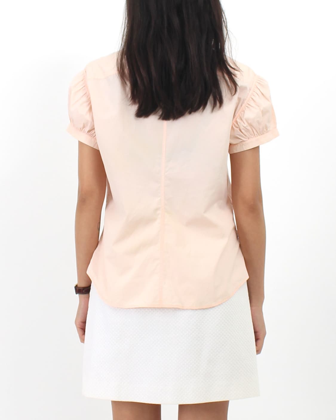 질샌더 Jilsander 빈티지 핑크 퍼프 프릴 블라우스 상품이미지7