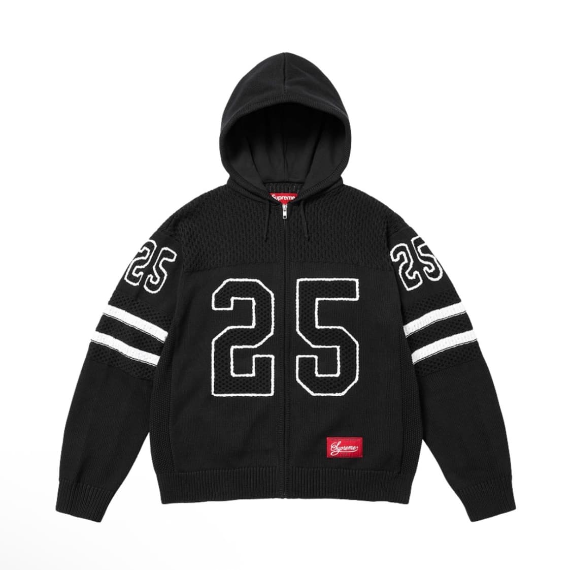 (구매)슈프림 스포츠 집업 후드 스웨터 블랙 상품이미지1