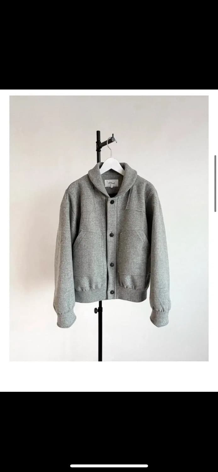 Rbu 멜튼 울 블루종 블랙 상품이미지1