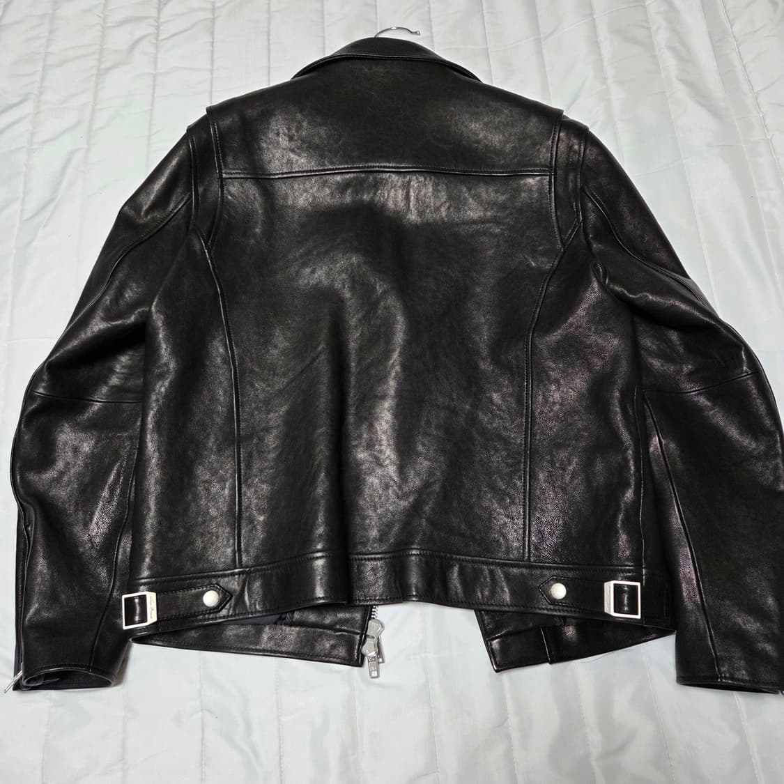 [48]느와르라르메스 더블라이더 양가죽자켓 블랙 약105 상품이미지6