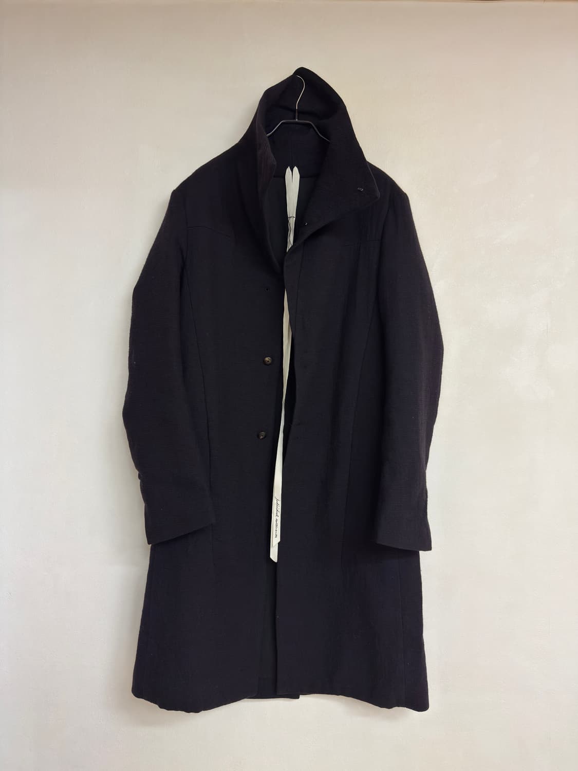 Individual sentiments 울 하이넥 코트 상품이미지3