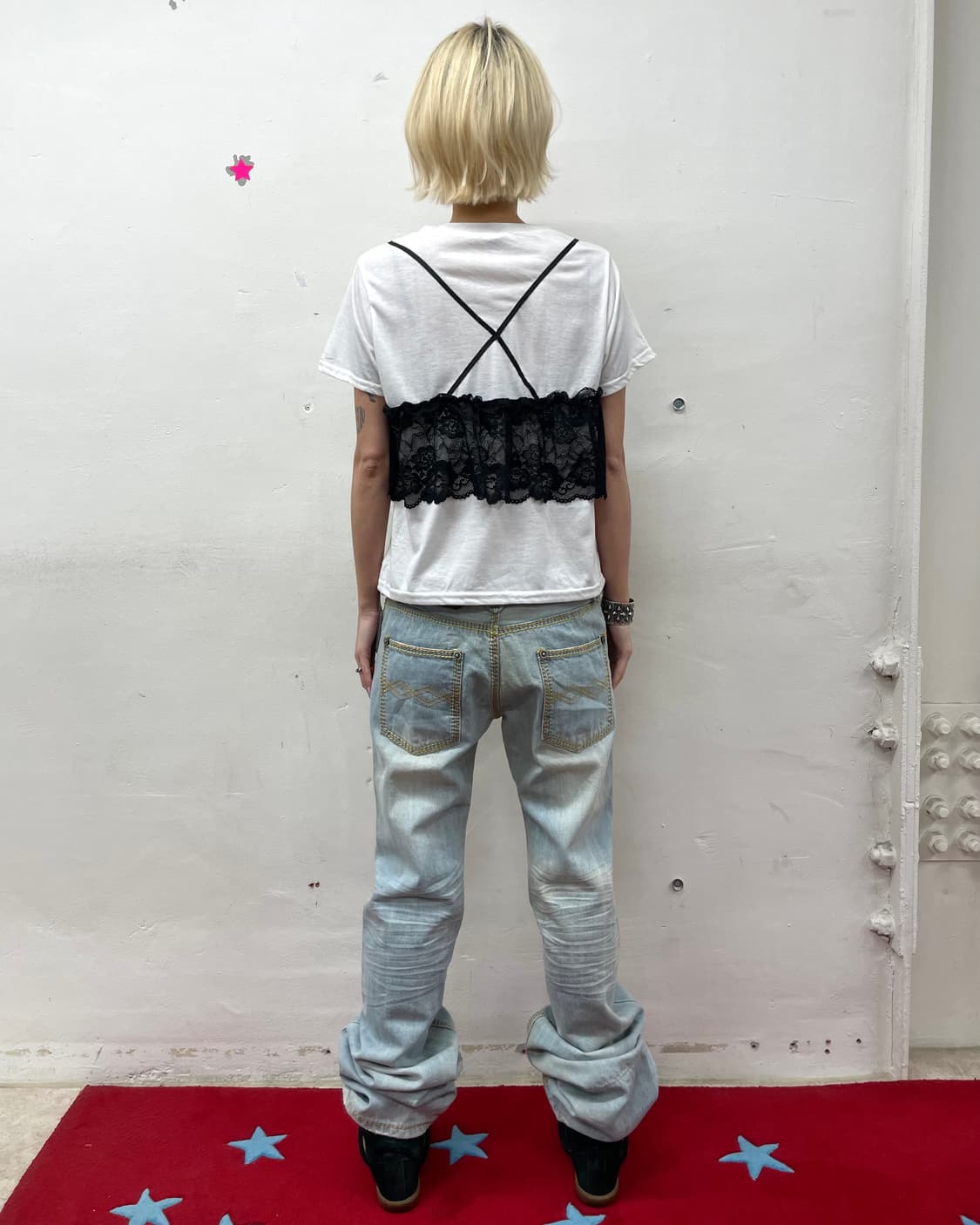 Lace Bra Top T-shirt 상품이미지6