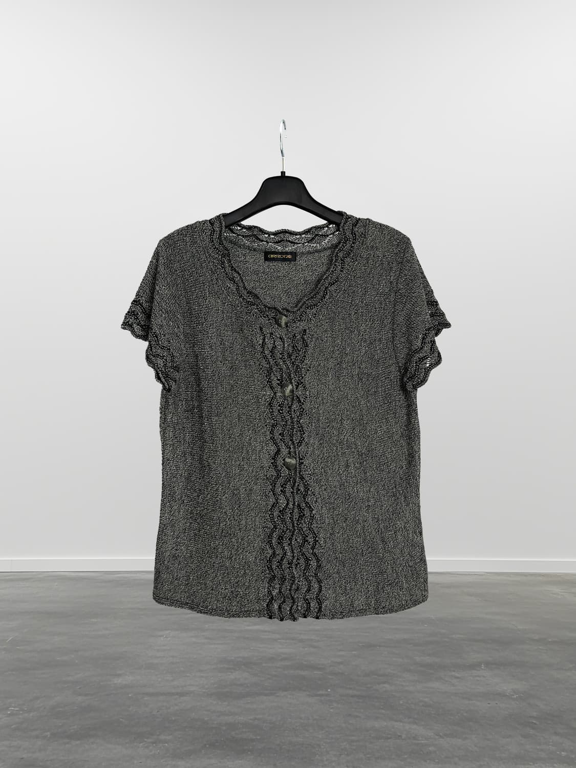 ARRONE 반팔 니트 가디건 상품이미지1