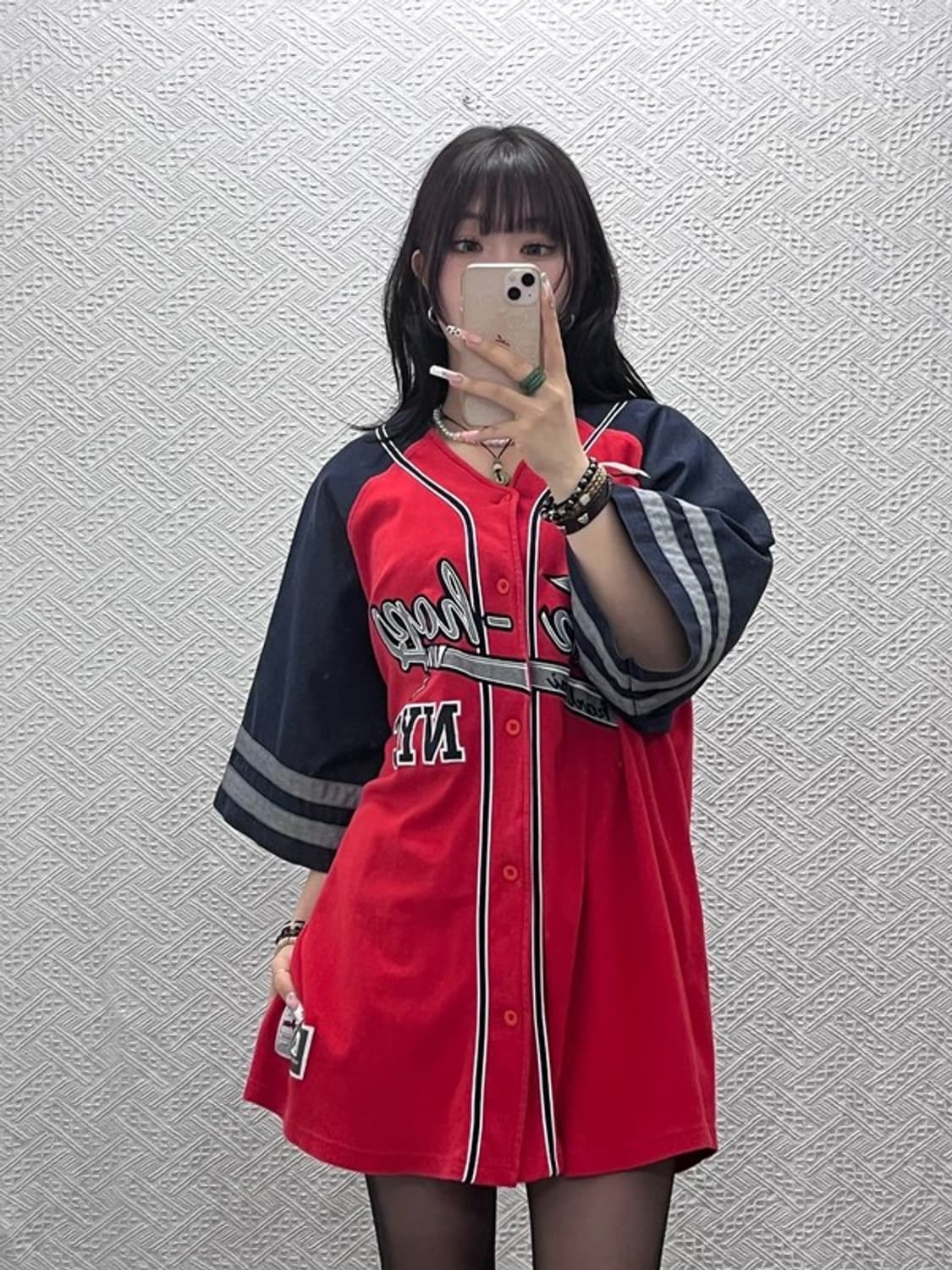 칼 카니 올드스쿨 레트로 패치워크 야구 반팔티 XL C11390 상품이미지1