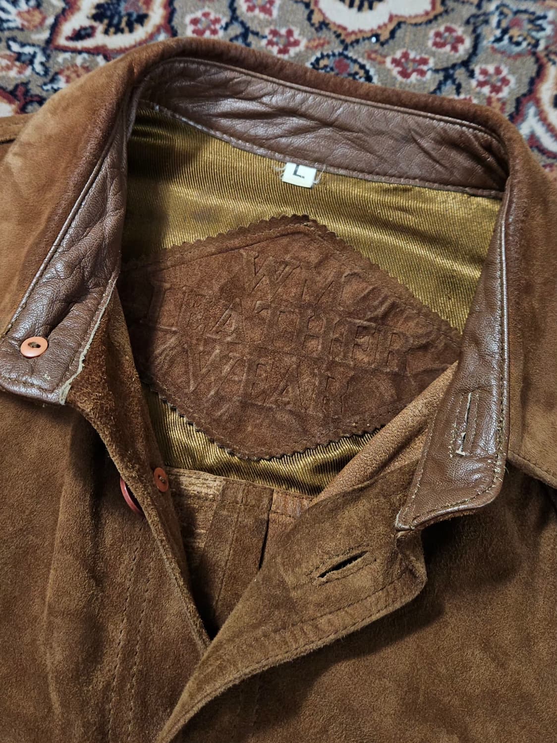 WM Leather 스웨이드 웨스턴 셔츠 L 상품이미지5