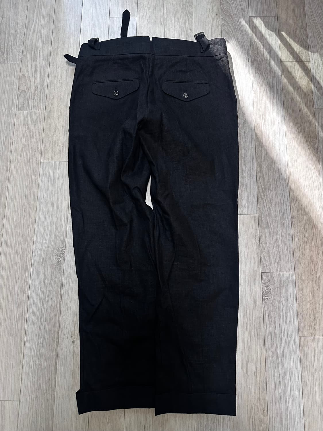 솔티 린넨 구르카 트라우저 블랙 상품이미지4