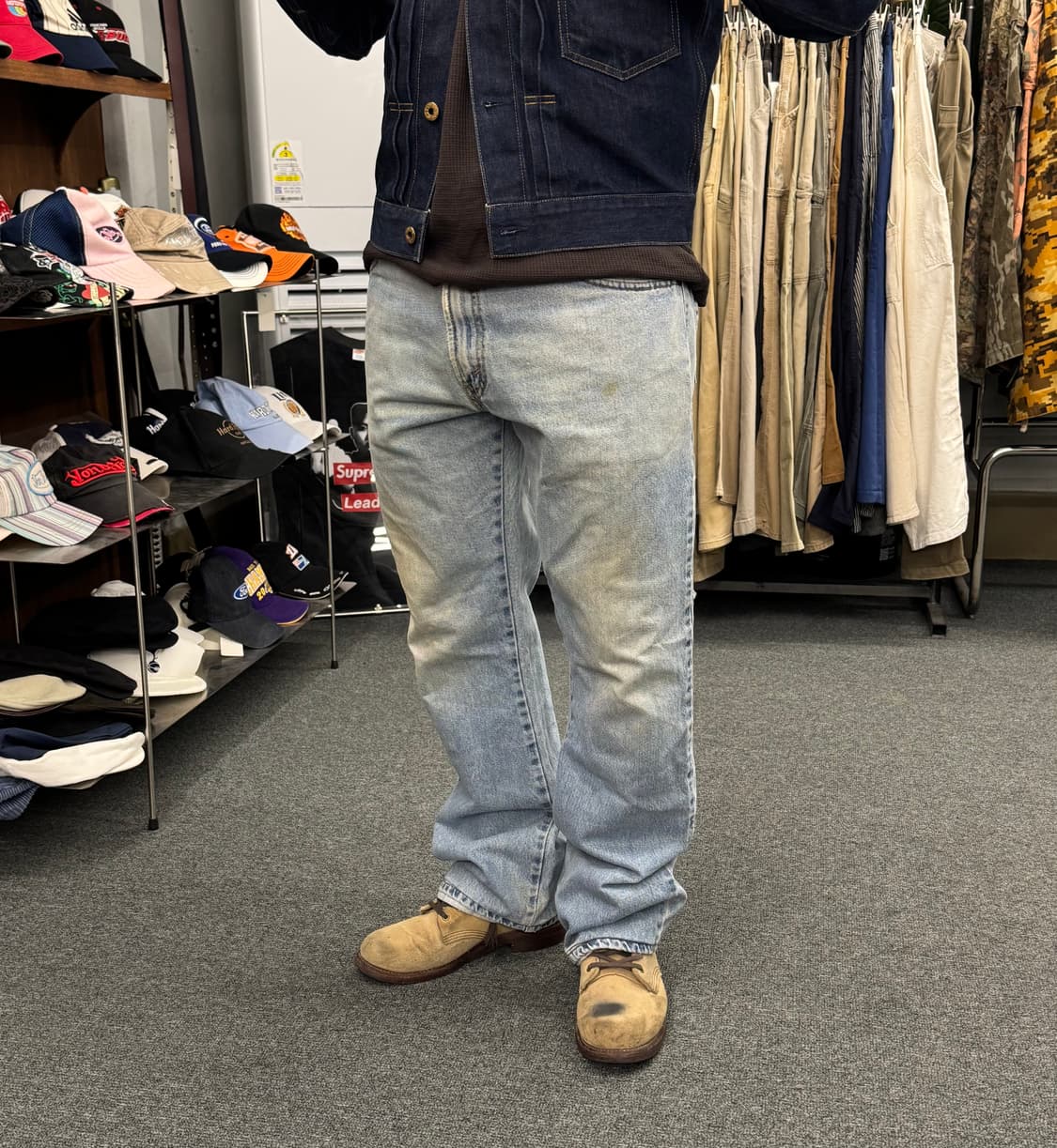 35)리바이스 517 빈티지 연청 부츠컷 데님팬츠 상품이미지1