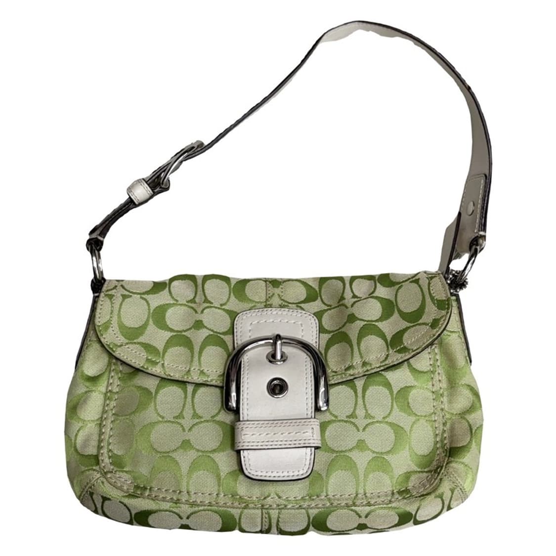 COACH 그린 시그니처 소호 버클 숄더백 상품이미지1