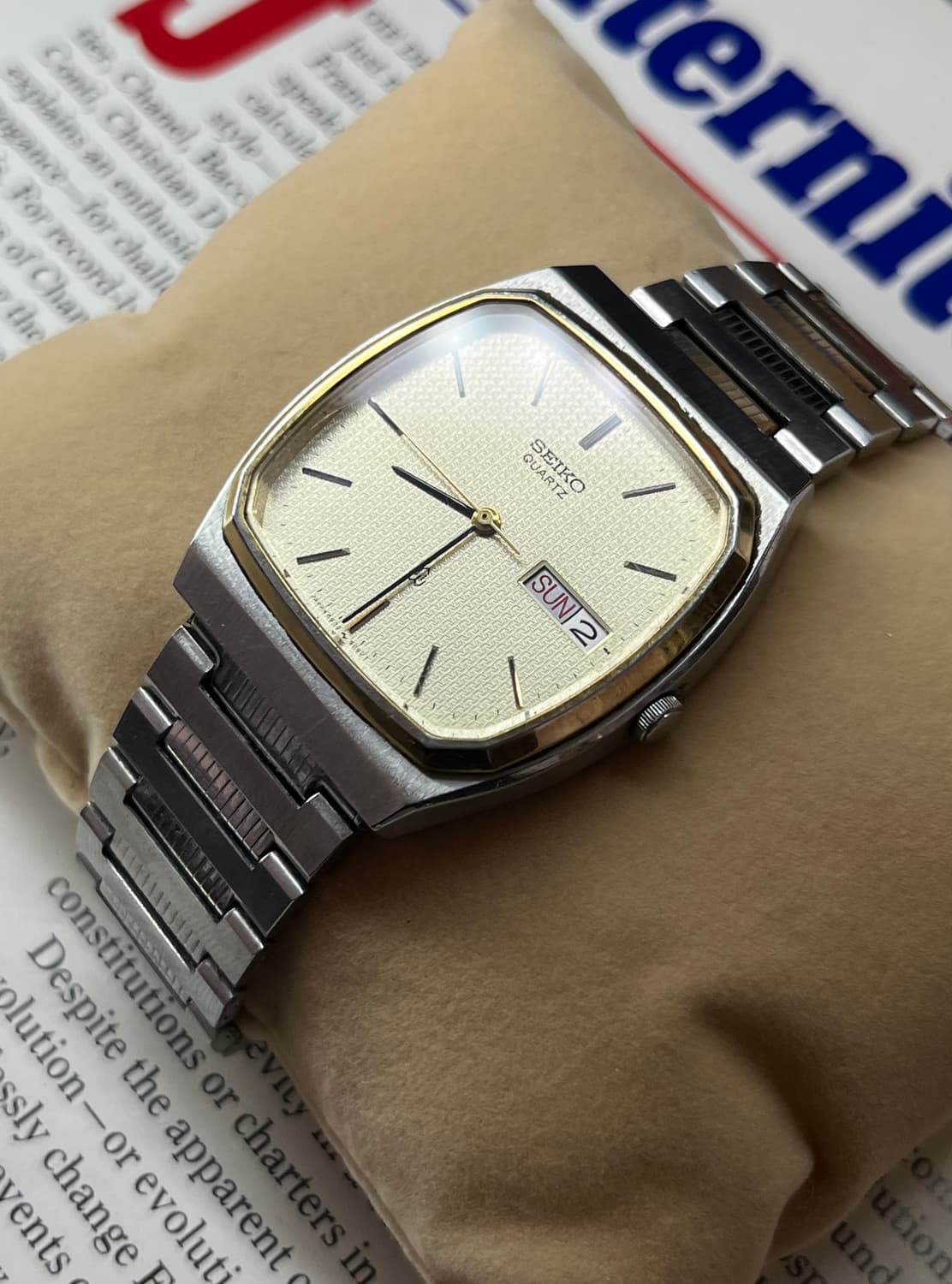 세이코 5933-5040 골드 로프 다이얼 쿼츠 상품이미지3