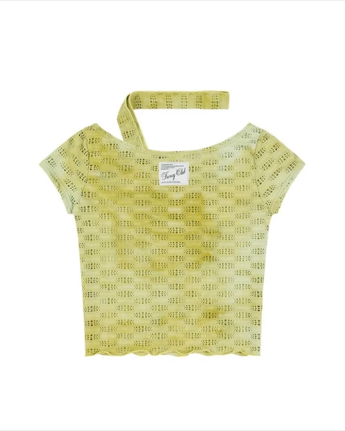 팬시클럽 밀키웨이 스카프 티 (라임) 상품이미지5