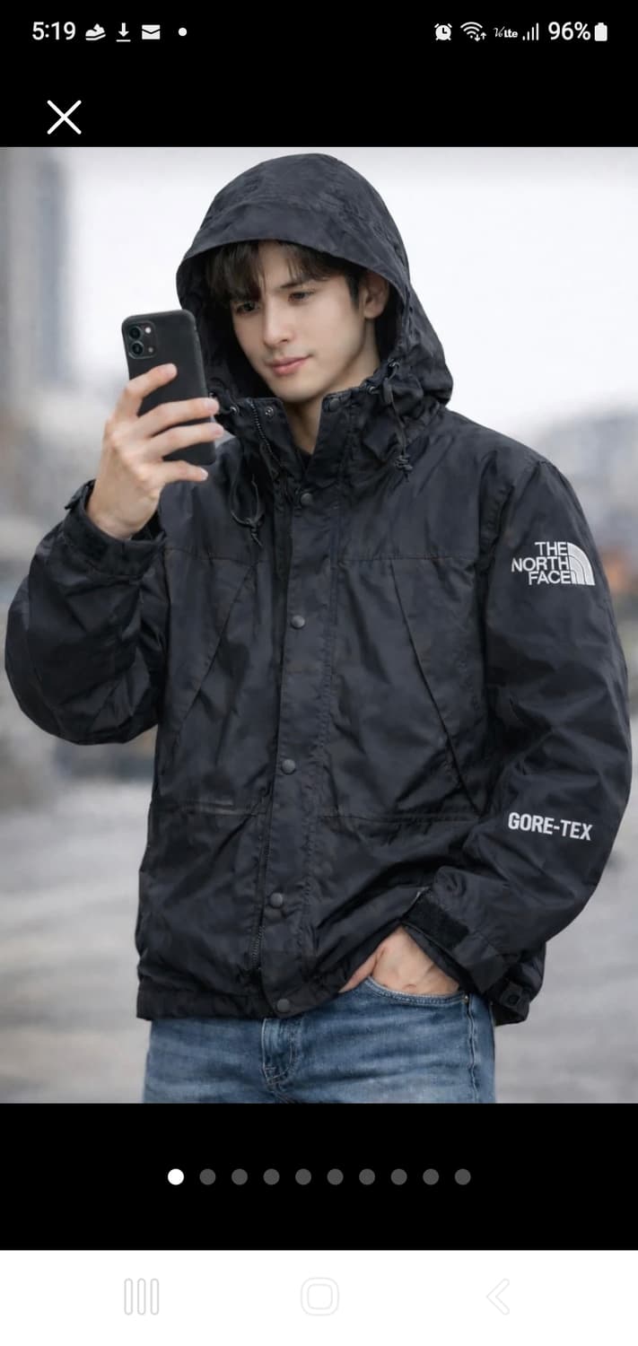 Northface 노스페이스 고어텍스 블랙 자켓 100 상품이미지1