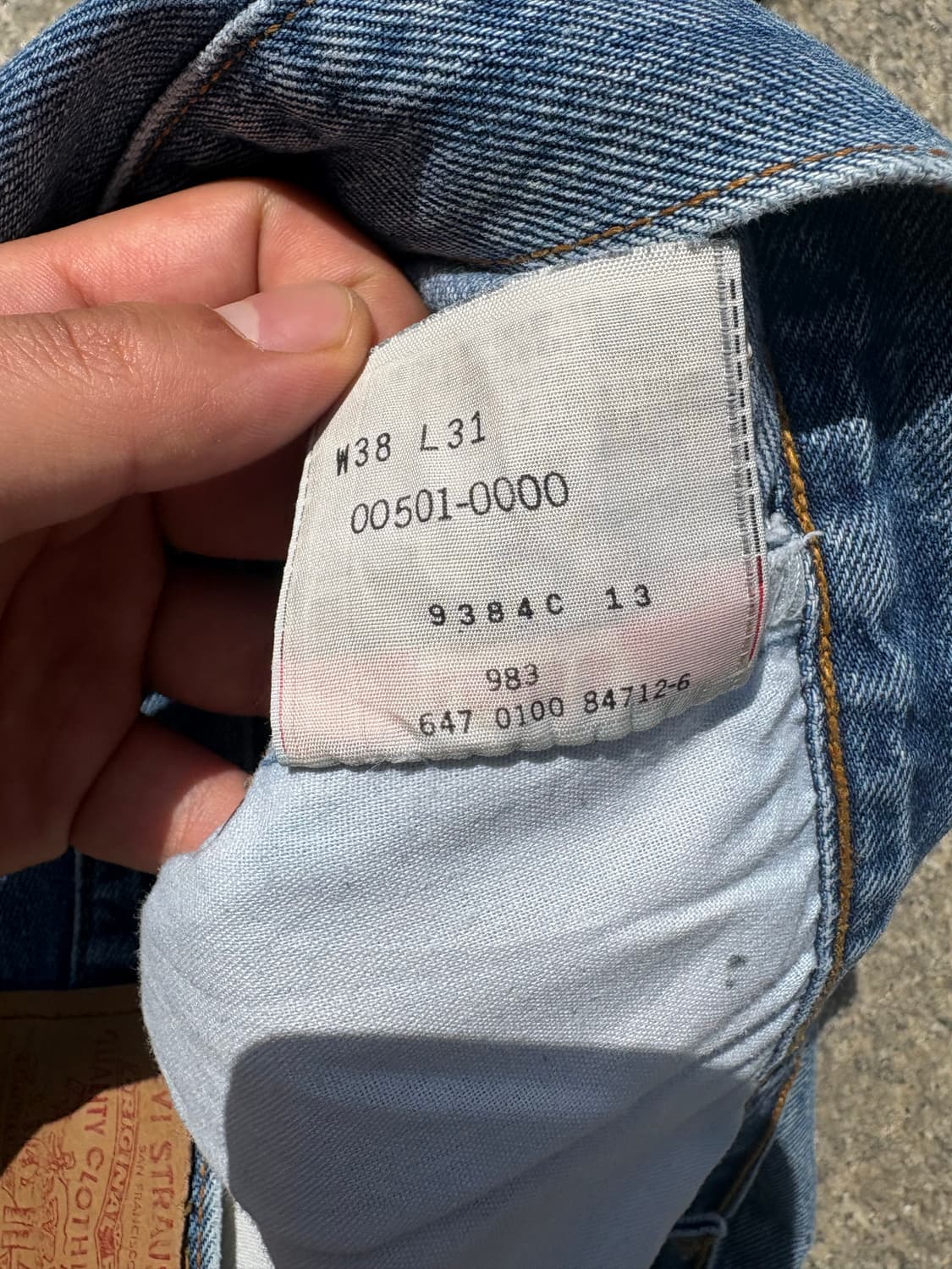 Early 00s 리바이스 501xx 데님팬츠 상품이미지5