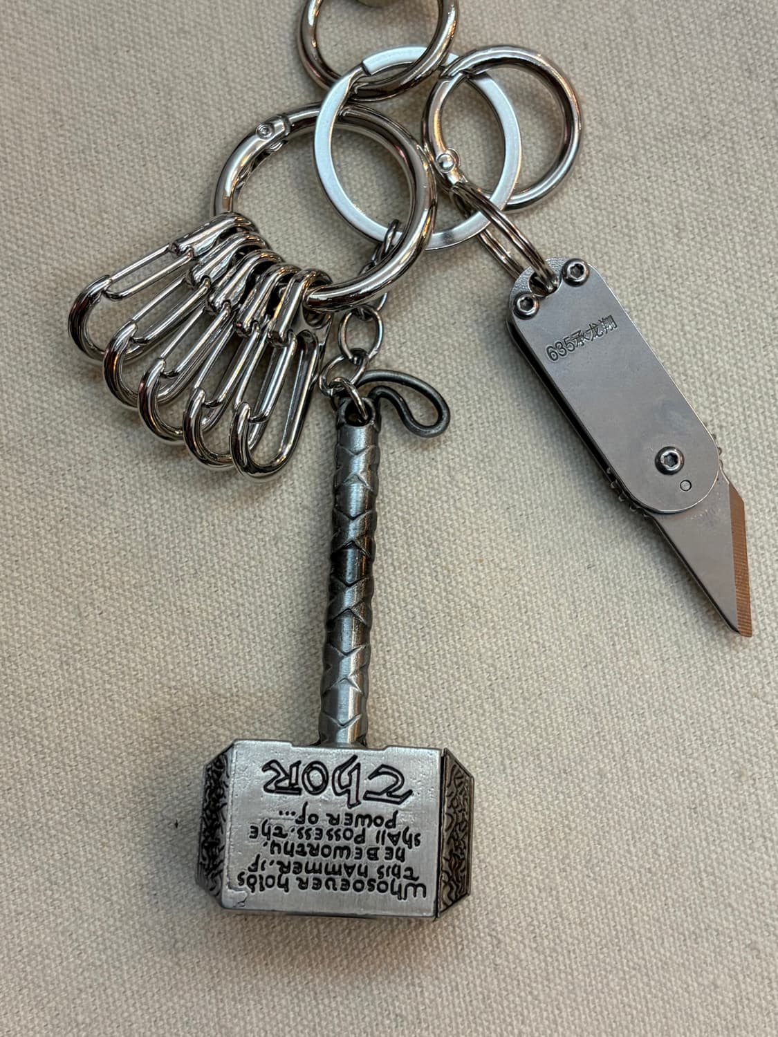 메탈 해머 & 미니 나이프 멀티 키링 상품이미지4