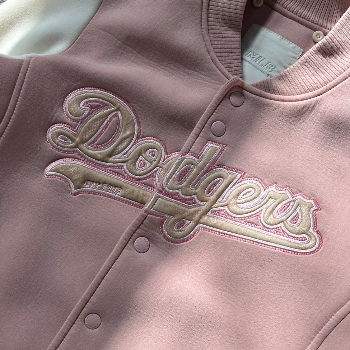 MLB LA 다저스 핑크 바시티 자켓  상품이미지4