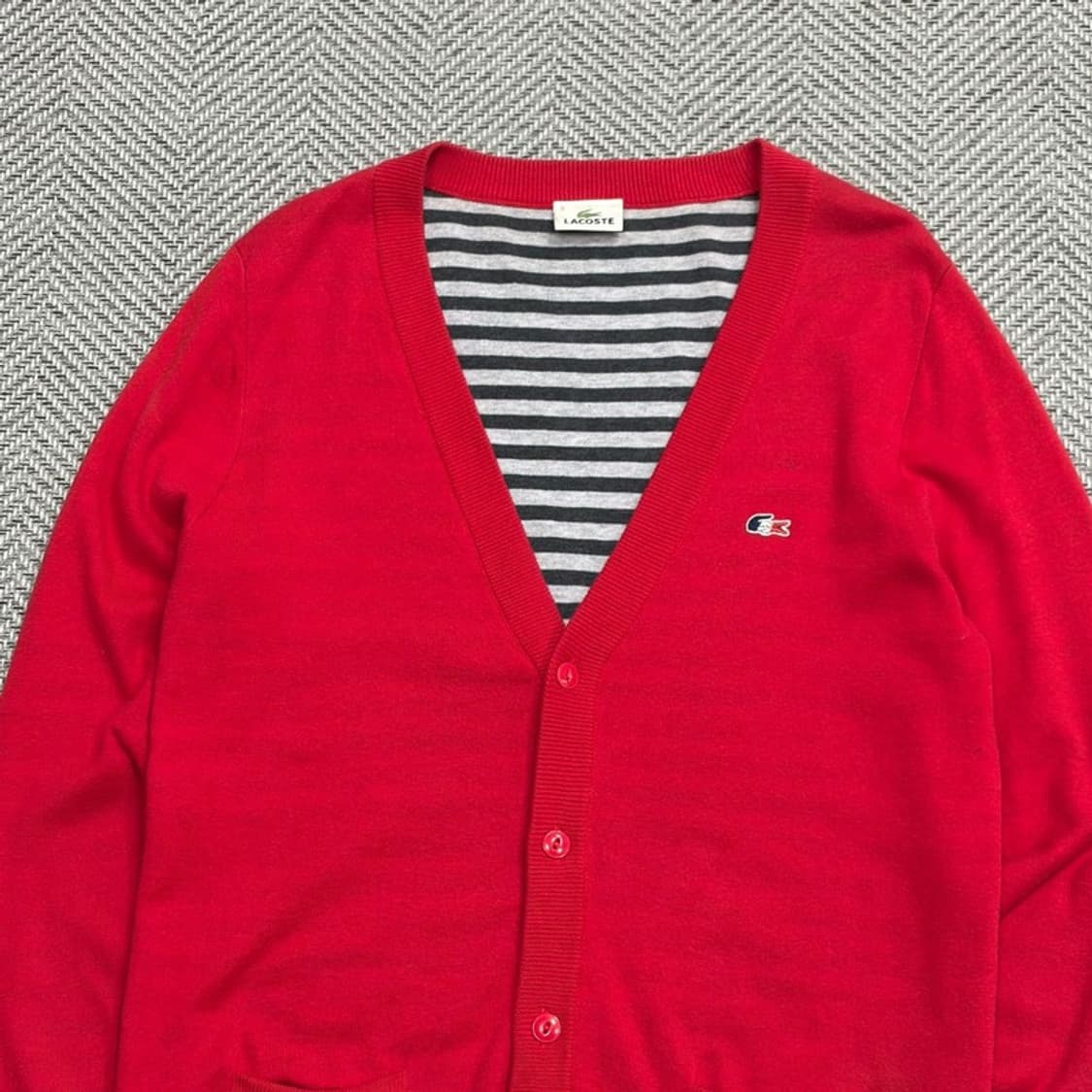 라코스테 울 블렌드 니트 가디건 v1733 상품이미지3