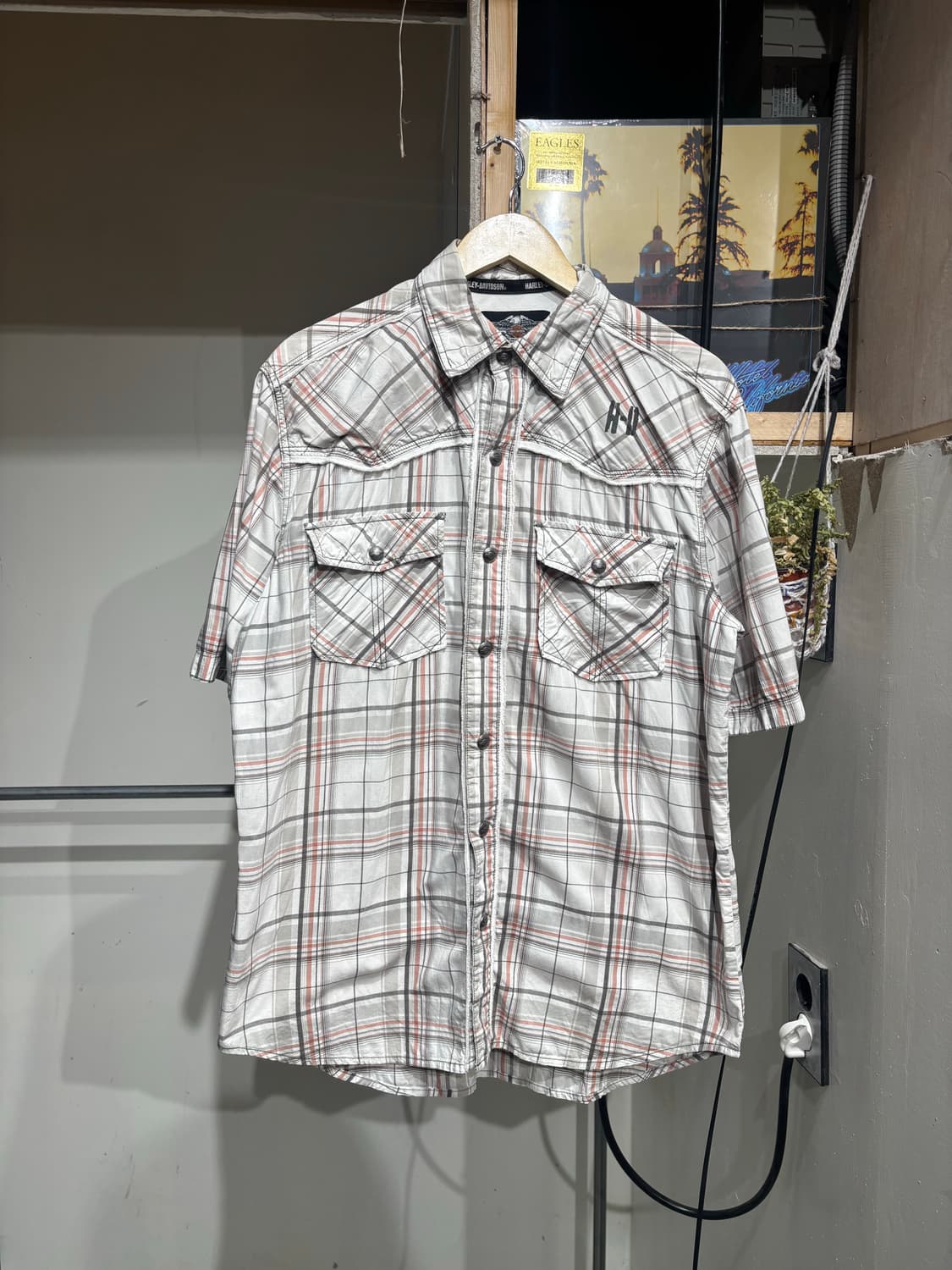 Harley-Davidson Plaid Western Snap Shirt 상품이미지1